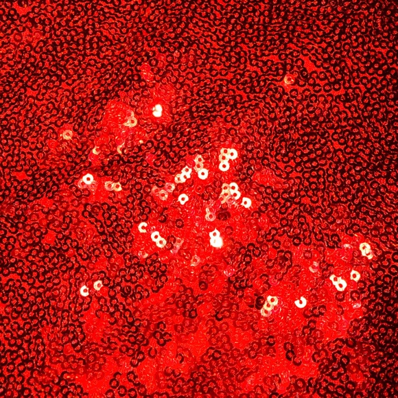 Eloquii Shimmering Red Sequin Pants - Picture 3 of 5